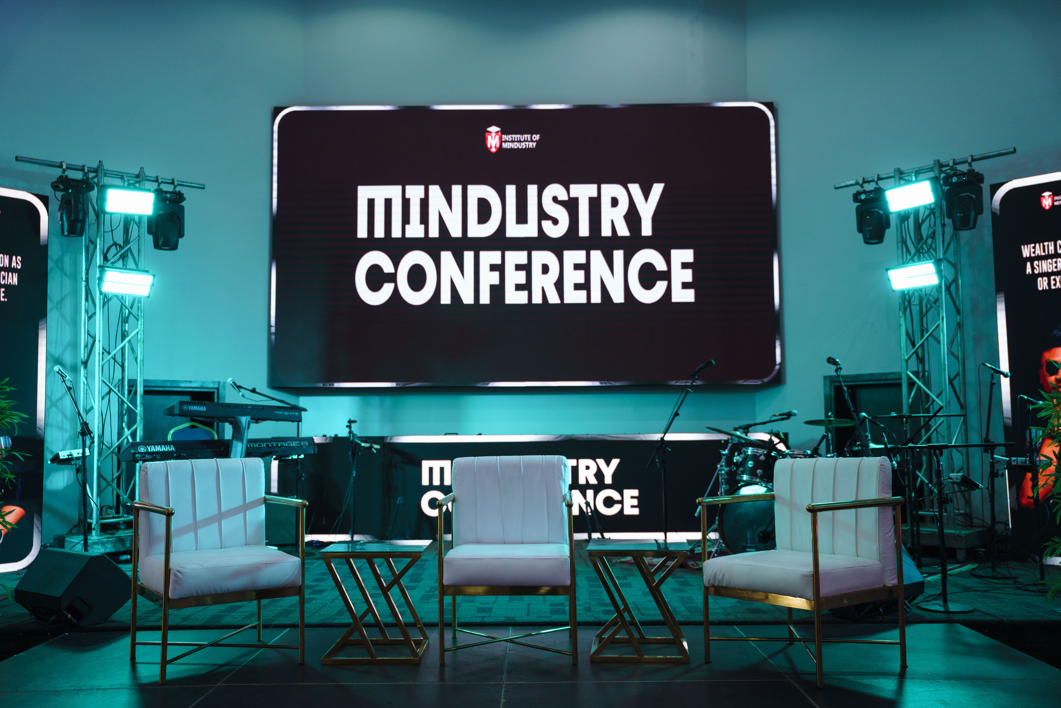 Conference stage setup